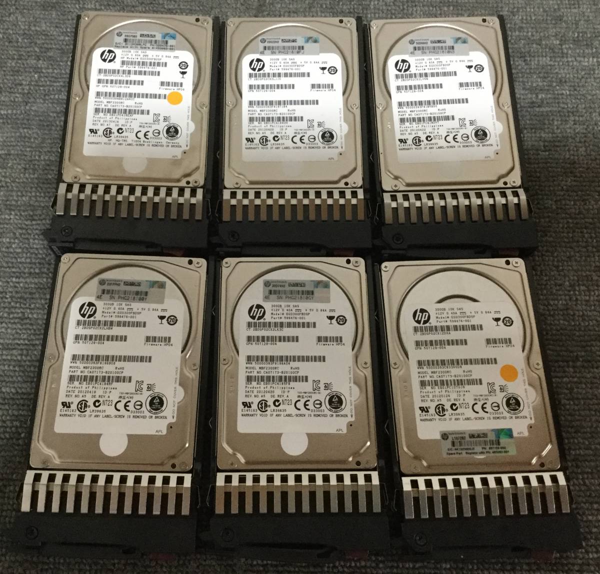 定番人気，限定SALE D14-K-37-③ HP 10K SAS 300GB 2.5インチ HDD 6点セット 現状お渡し品 ......(SCSI)｜売買されたオークション情報、yahooの商品情報をアーカイブ公開 - オークファン SCSI
