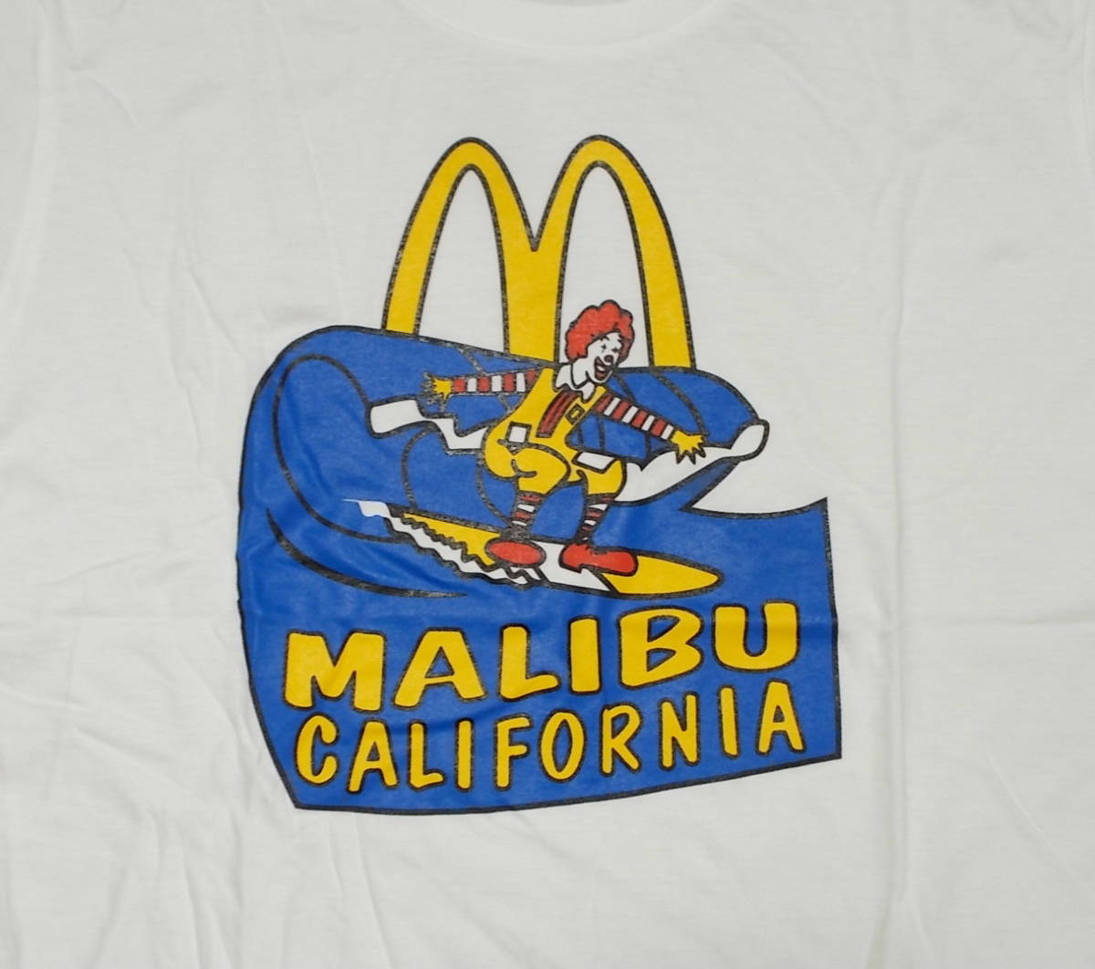 Malibu California マクドナルド ドナルド 波乗り プリントtシャツ L位 イラスト キャラクター 売買されたオークション情報 Yahooの商品情報をアーカイブ公開 オークファン Aucfan Com