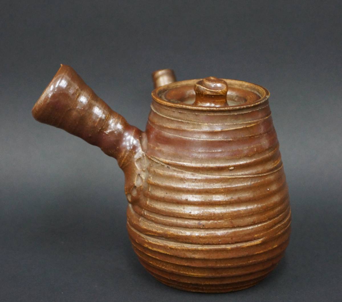 煎茶道具 急須 茶器 在銘 横手急須 茶注 煎茶 時代物 備前焼 蔵出し 