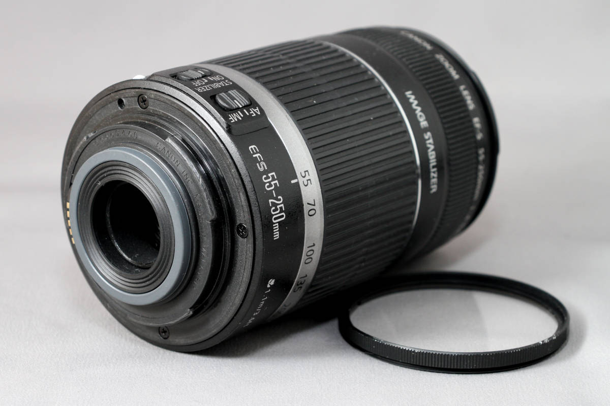 作動良好！ 光学きれい！ 4段手ブレ補正 望遠ズーム Canon EF-s 55-250
