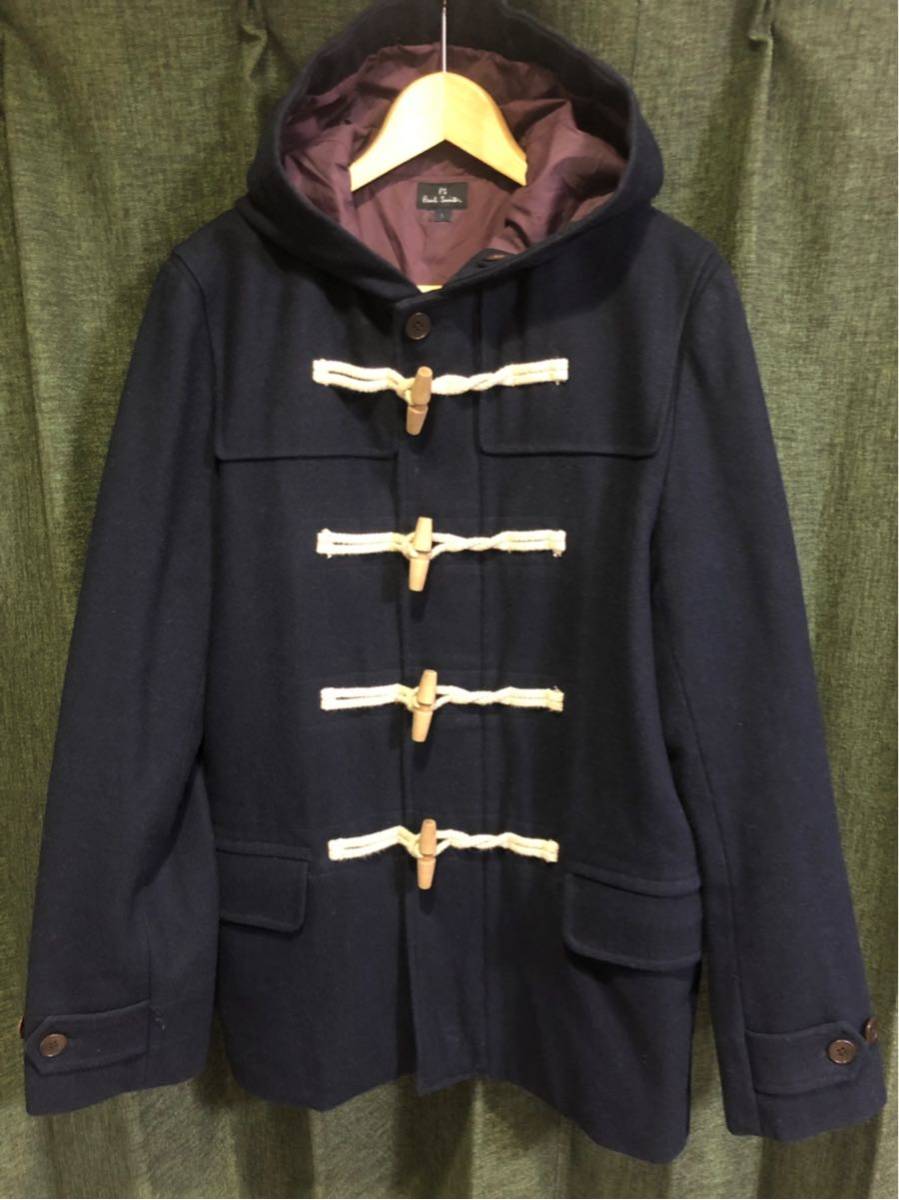 Paul smith ポールスミス ウール ダッフルコート BLK L ポールスミス