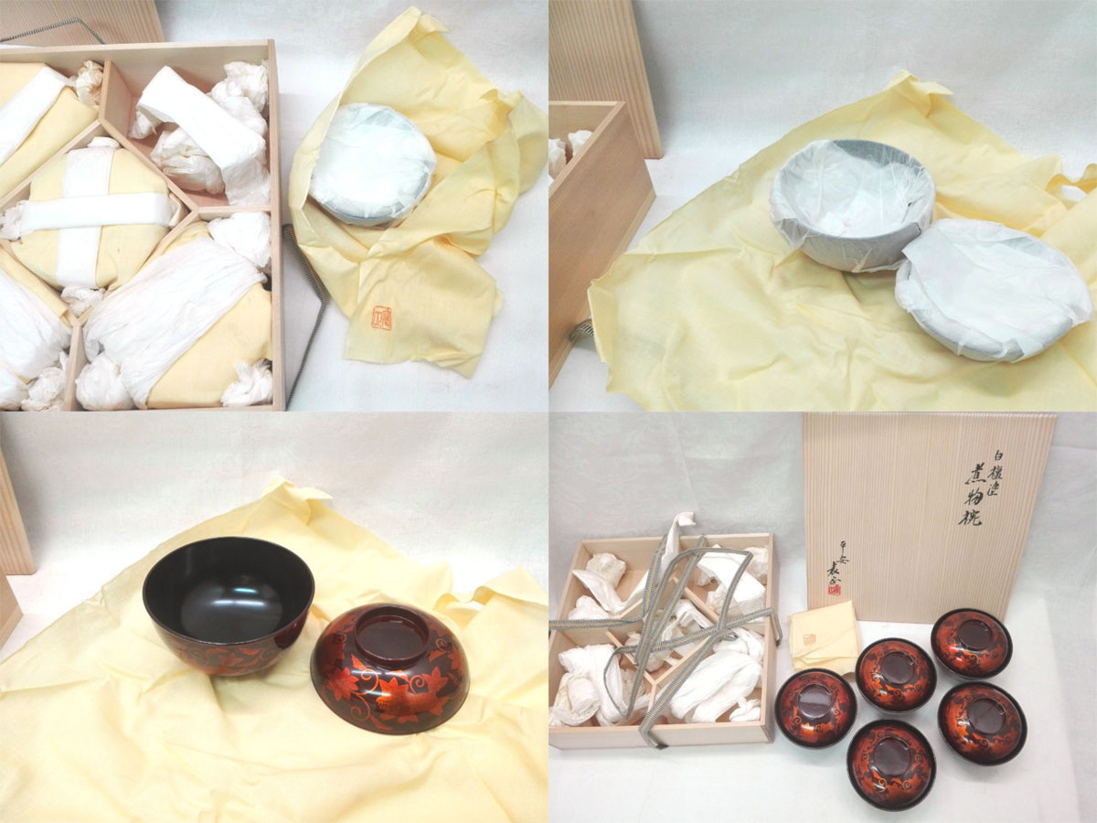 茶道具 伊藤表正 中棗 共布 堀内宗完(兼中斎) D R7240 平安表