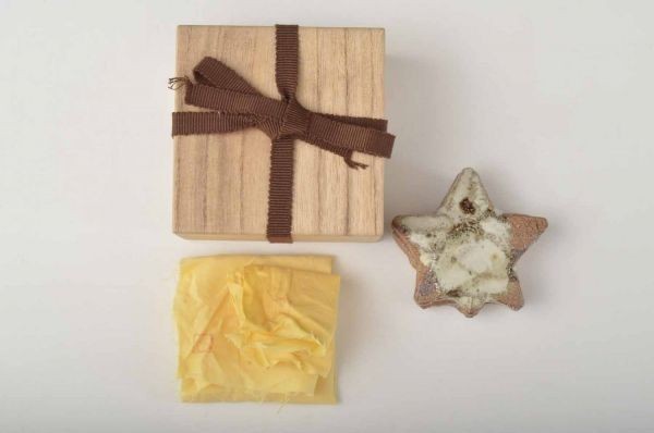 未使用 中里重利 絵唐津香合 共箱あり 百貨店購入 中里太郎右衛門