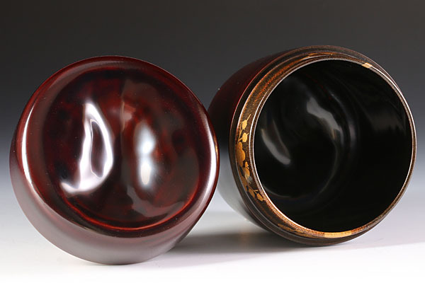 古美味】平安 鈴木光入作 松竹梅 棗 茶道具 保証品 T7Zc 写真 【公式通販】