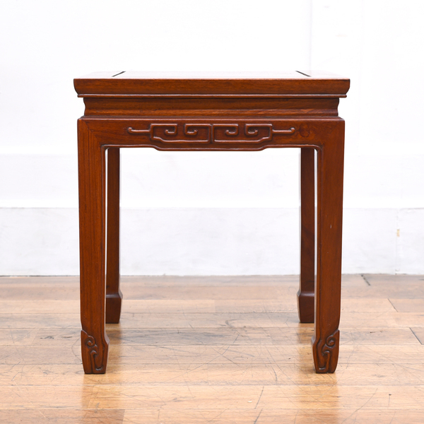 IZ31568Y☆唐木 花梨無垢材 花台 飾り台 香炉台 サイドテーブル