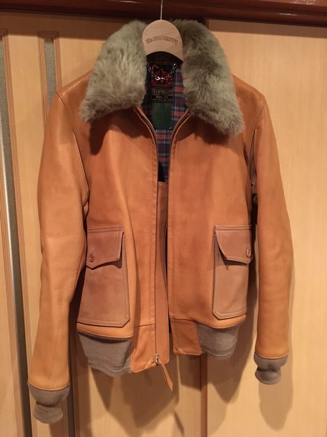 コリンボ COLIMBO 水牛革 襟ムートン 「AVIATOR JACKET」 バッファロー 