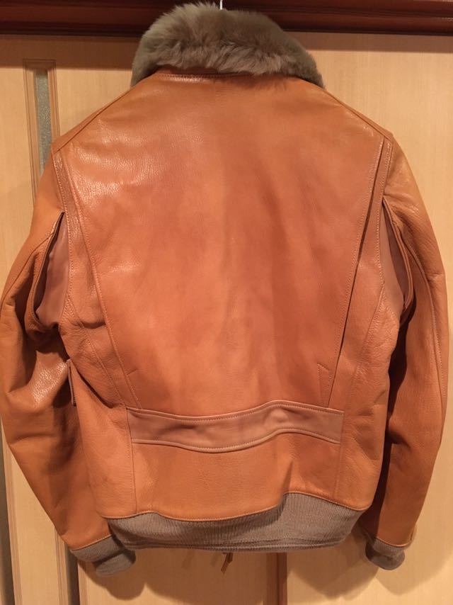 コリンボ COLIMBO 水牛革 襟ムートン 「AVIATOR JACKET」 バッファロー 
