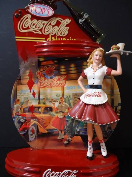 アメリカンダイナー ウェイトレス 等身大 フィギュア　店頭用　50'sビンテージ 超レア☆絶版 コカコーラ アメリカンダイナーウェートレス 50s