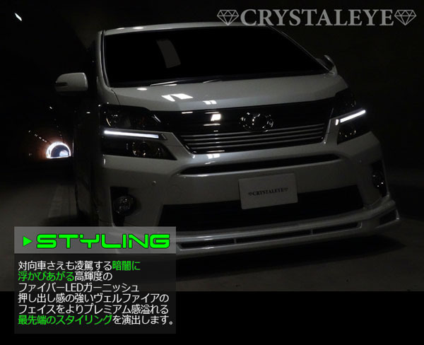 新春につき1円スタート!! 20後期 ヴェルファイア LEDデイライト ヘッド 