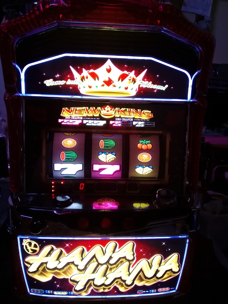 ニューキングハナハナ ブラックパネル パチスロ実機 フル ニューキング