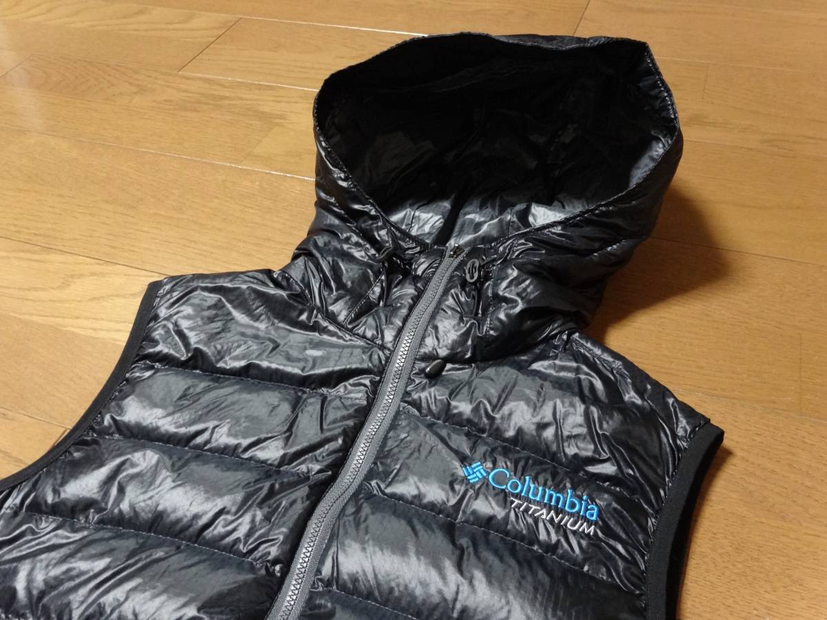 コロンビア ダウンベストフーディ ブラック メンズ XS /Columbia Marvel Banks Vest