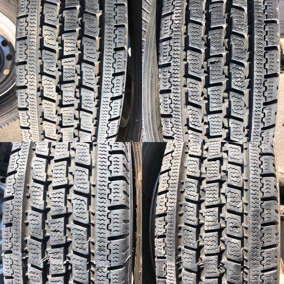 ボンゴ・バネット 中古ホイール6本 未使用スタッドレスタイヤ付 145
