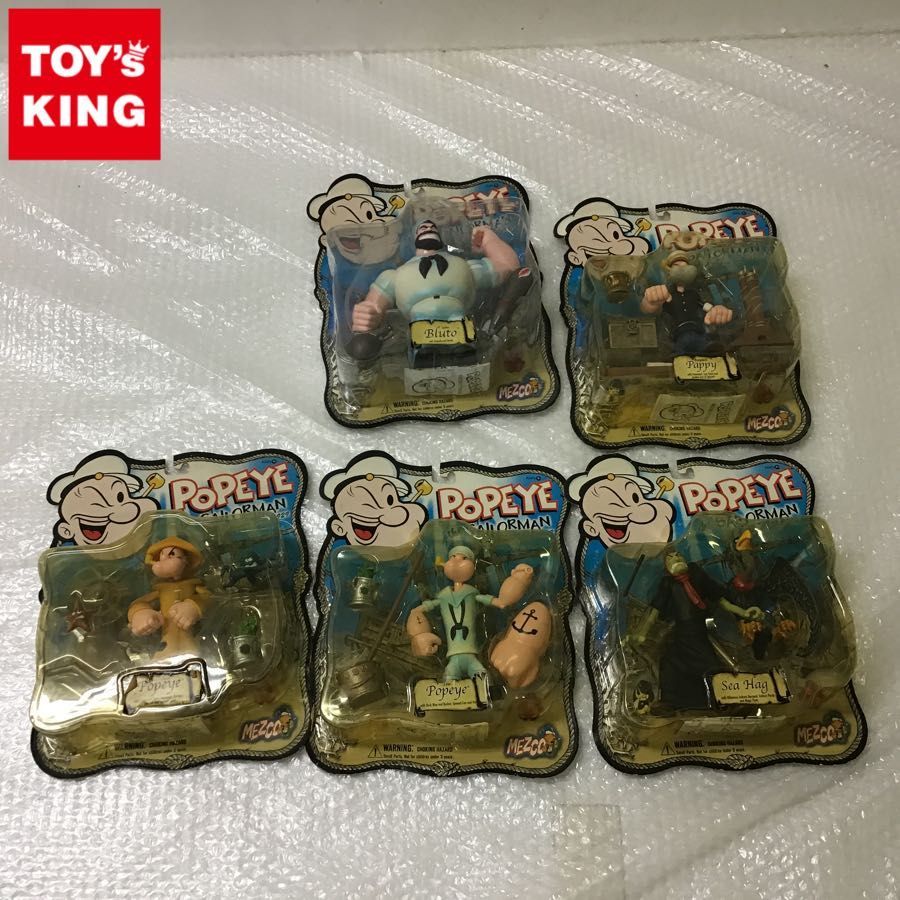 メズコ POPEYE the SAILORMAN ポパイ Sailor Poodeck Storm Gear、ブルート、シーハッグ おもちゃ、ゲーム ポパイ