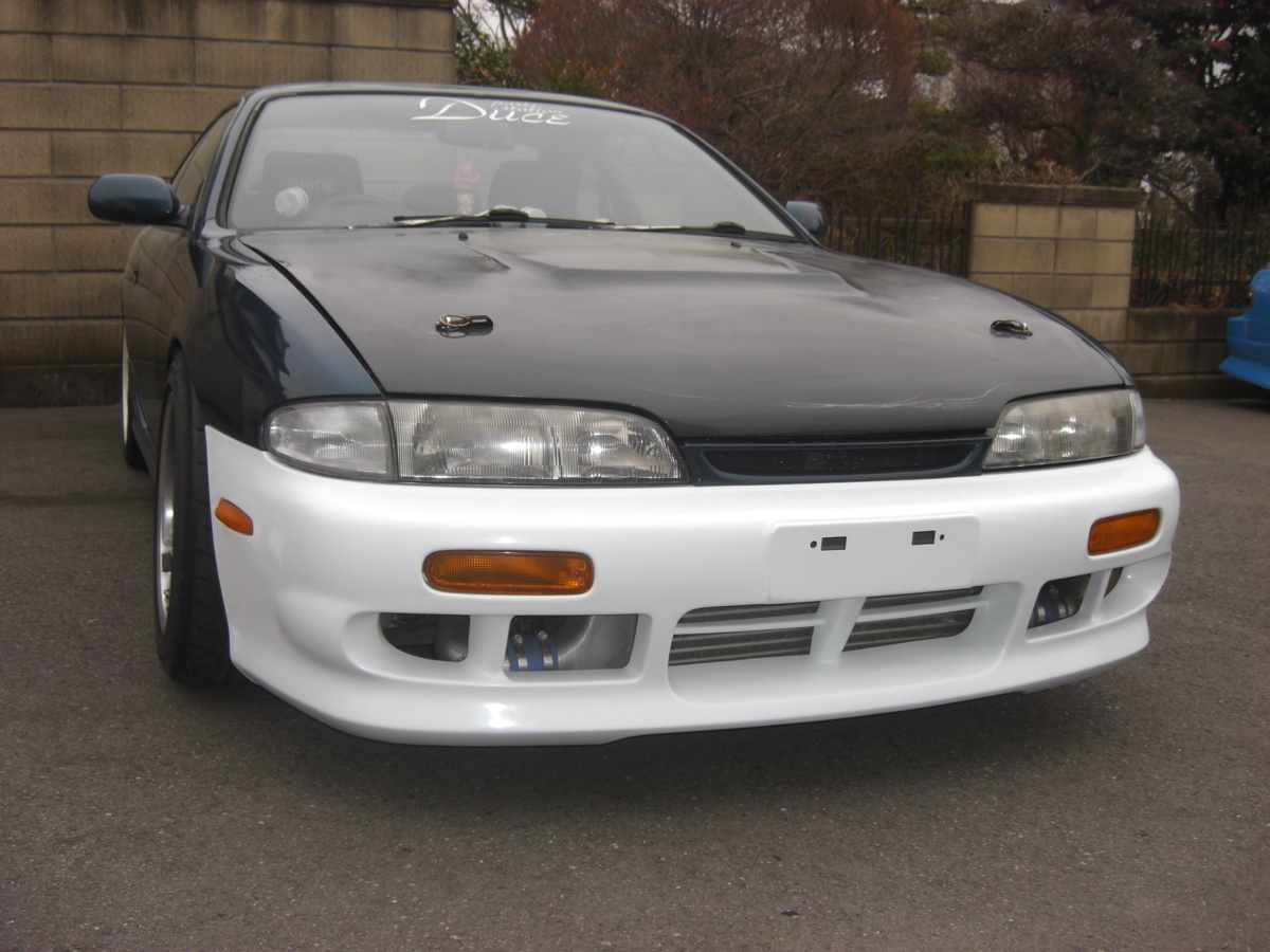 S14 シルビア 前期 フロントバンパー ナバーンタイプ FRP製 s14