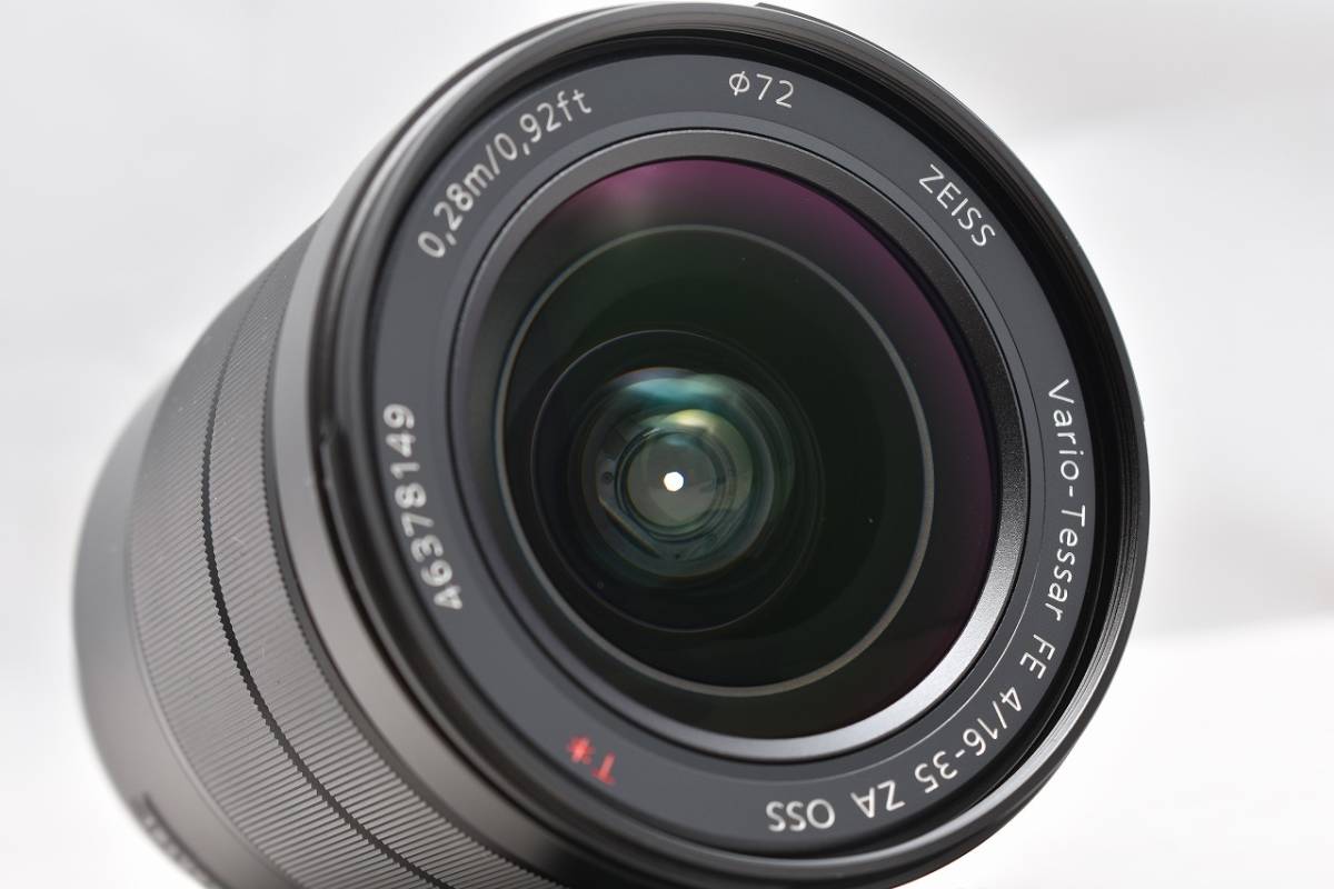 美品★SONY ソニー ZEISS Vario-Tessar T* FE 16-35mm F4 ZA OSS SEL1635Z★おまけ付・元箱付 T* Vario-Tessar F4 標準ズームレンズ SEL1635Z ☆極上美
