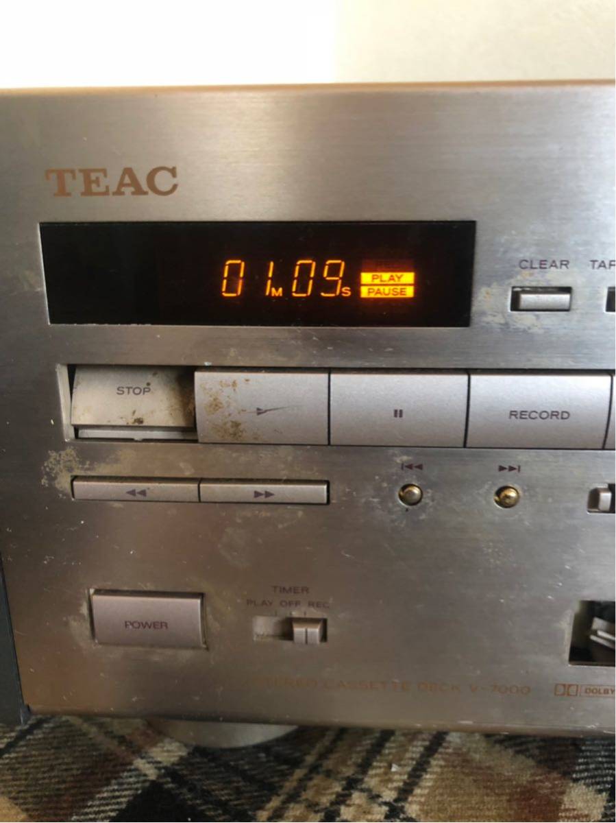TEAC ティアック カセットデッキ V-7000 ジャンク 家電、AV、カメラ