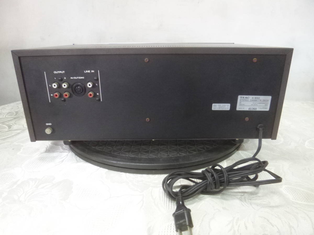 TEAC A-650 ステレオカセットデッキ STEREO CASSETTE DECK ☆ TEAC