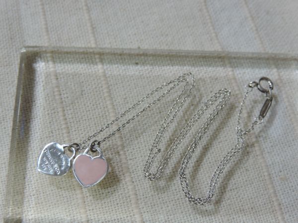TIFFANY/ティファニー シルバー925 ダブルハート ネックレス 22G 