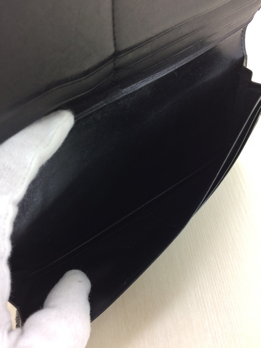 GANZO◇長財布/レザー/BLK 【公式通販】