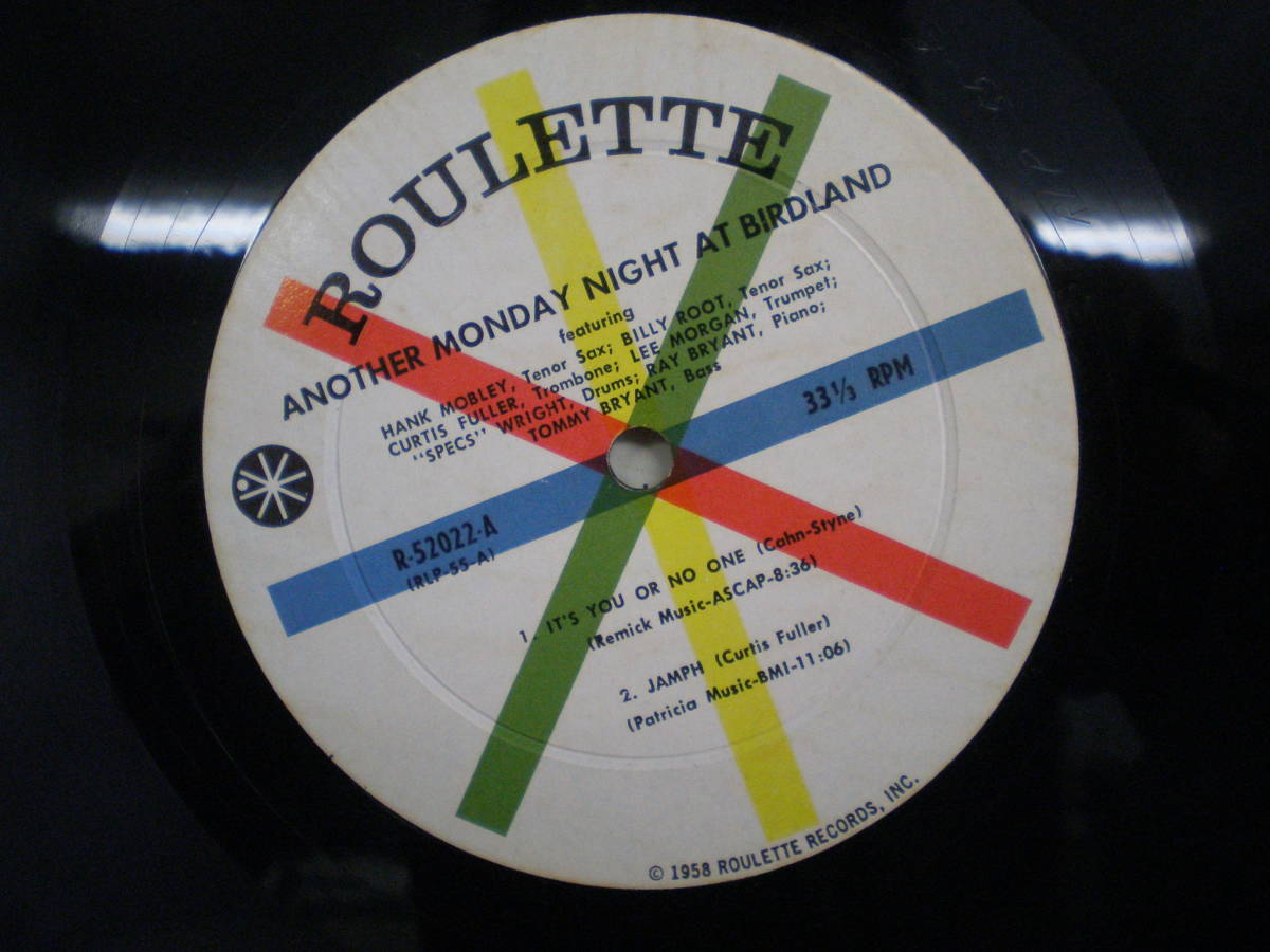 レコード US-Orig】HANK MOBLEY / Another Monday night at birdland (Lee