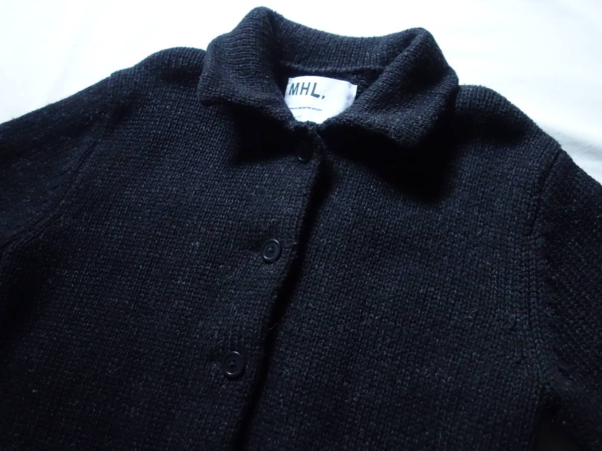 美品MHL.マーガレットハウエル☆シェットランドウール襟付き  