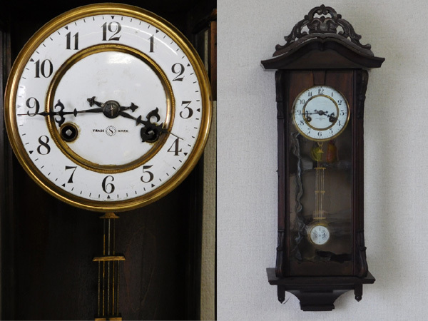 アンティーク【精工舎 琺瑯文字盤 掛時計】可動品 アンティーク SEIKO