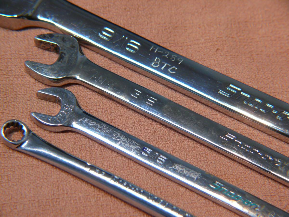 ♪Snap-on スナップオン工具 小型モンキー／メガネレンチ インチサイズ 