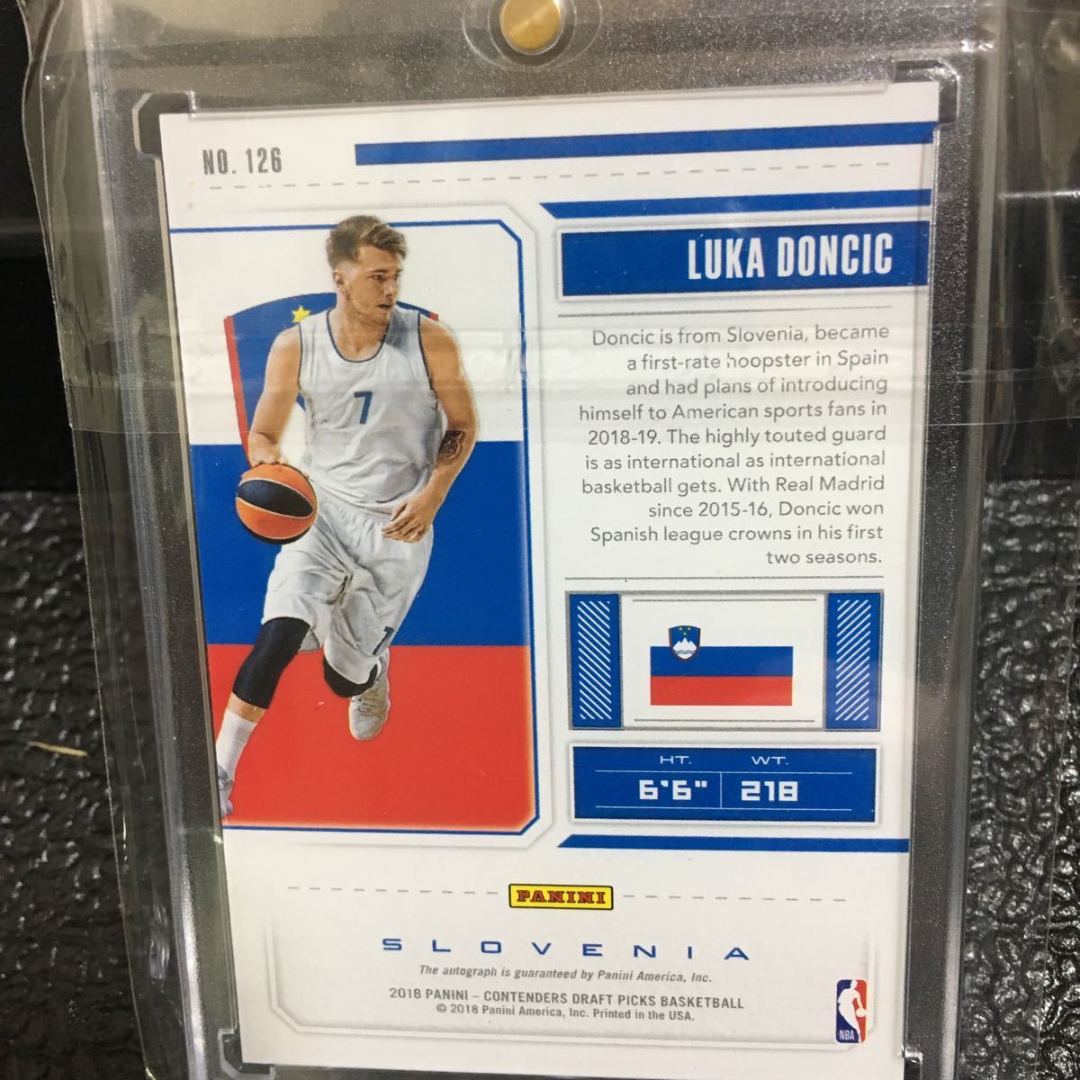 PANINI初サイン 2018PANINI CONTENDERS DRAFT PICKS BASKETBALL LUKA 