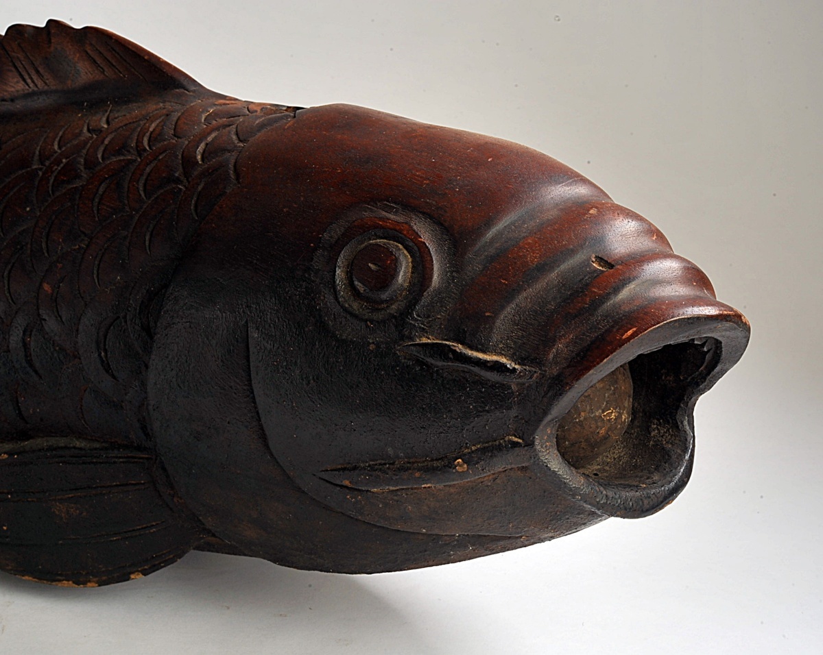 ◇自在鉤 魚 鯉型 特大 幅約100cm◇木彫 古民芸 囲炉裏 【公式通販】