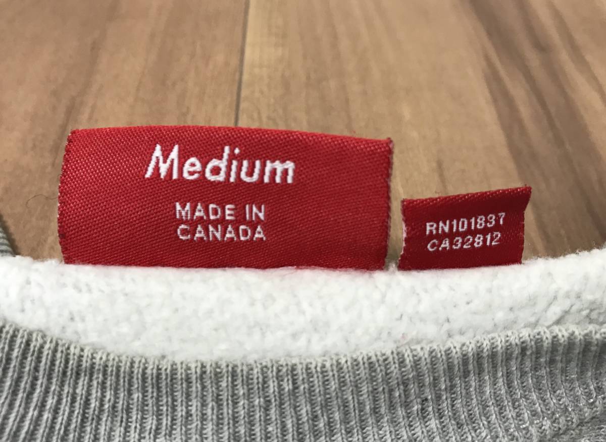 ☆ 初期 カナダ製 SUPREME シュプリーム Box Logo Crewneck ボックス 