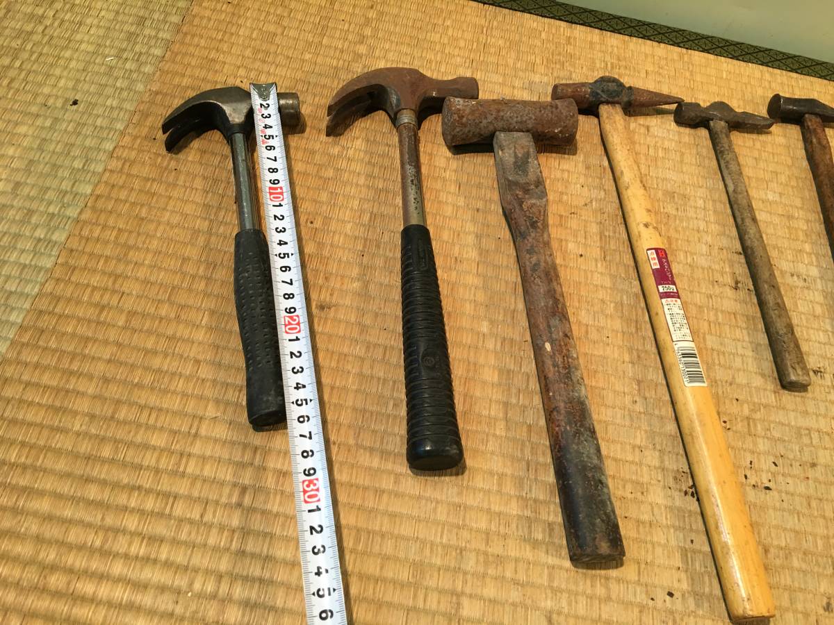 Y11 手工具 いろいろ まとめて 大工道具 古道具 金づち ハンマー トンカチ 大量 ハンドツール 大工道具 売買されたオークション情報 Yahooの商品情報をアーカイブ公開 オークファン Aucfan Com