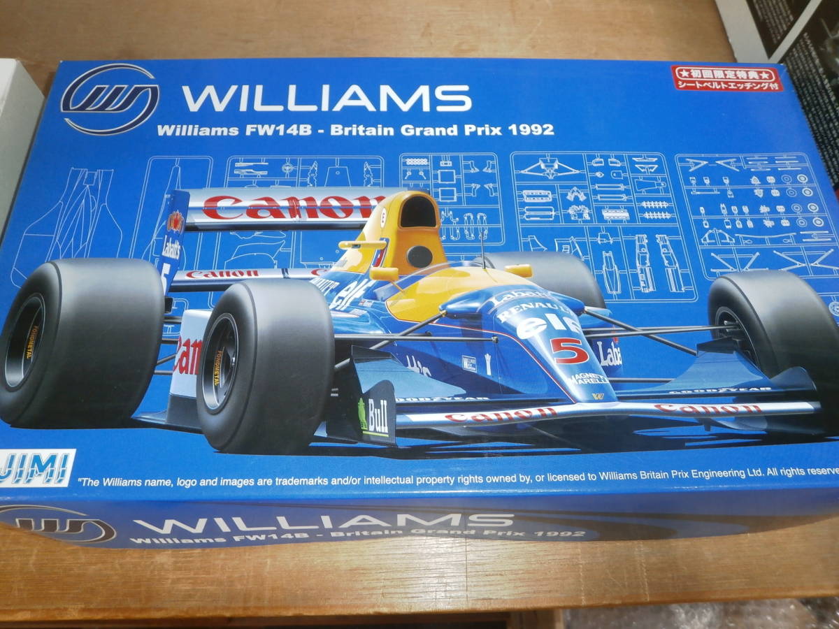 フジミ 1/20 ウイリアムズ・ルノー FW14B 1992年 イギリスグランプリ 