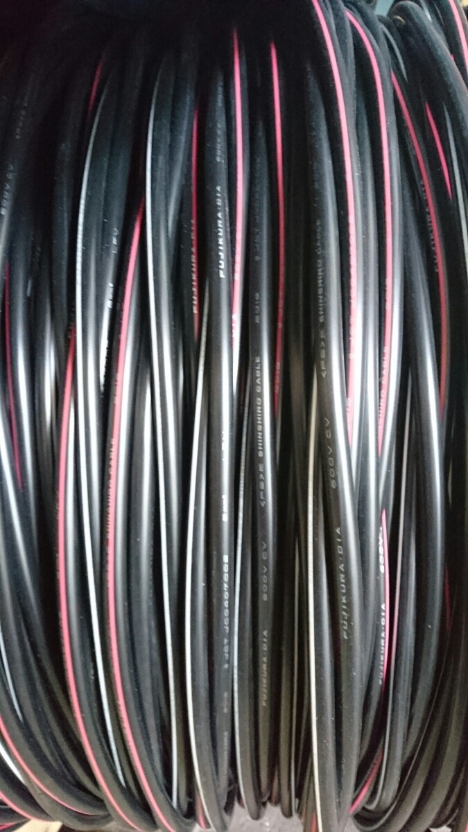 公式通販 50m 600V CVT14-3C 未使用 未使用品 ケーブル CVT 14sq 50mの