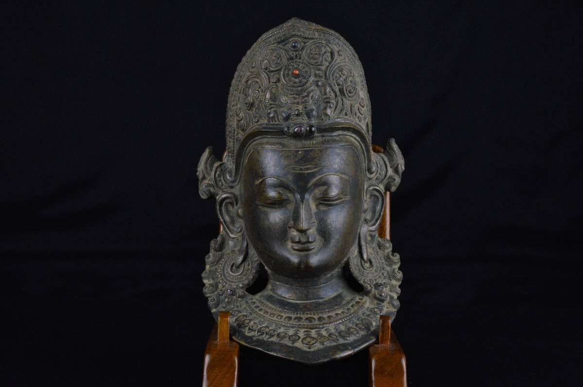 仏教美術　古銅　チベット仏　仏像　置物　M　R8376 仏教美術 古銅 チベット仏 仏像 置物 M R8376 仏教美術 古銅 チベット