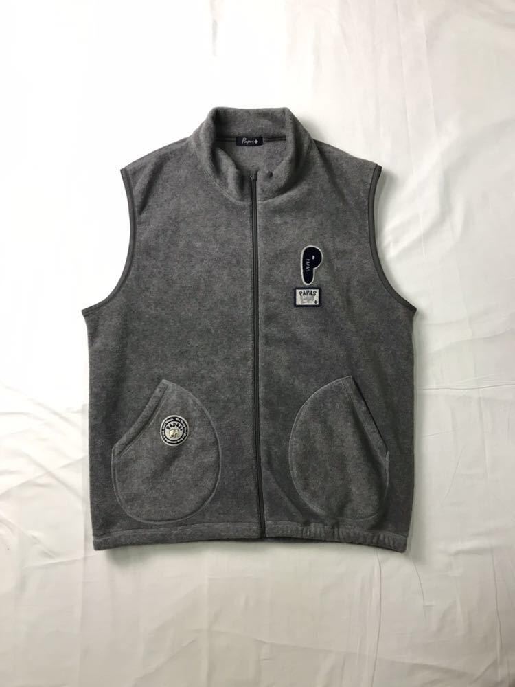 パパス パパスプラス ベスト papas 美品）papas+ ワッペン多数あり