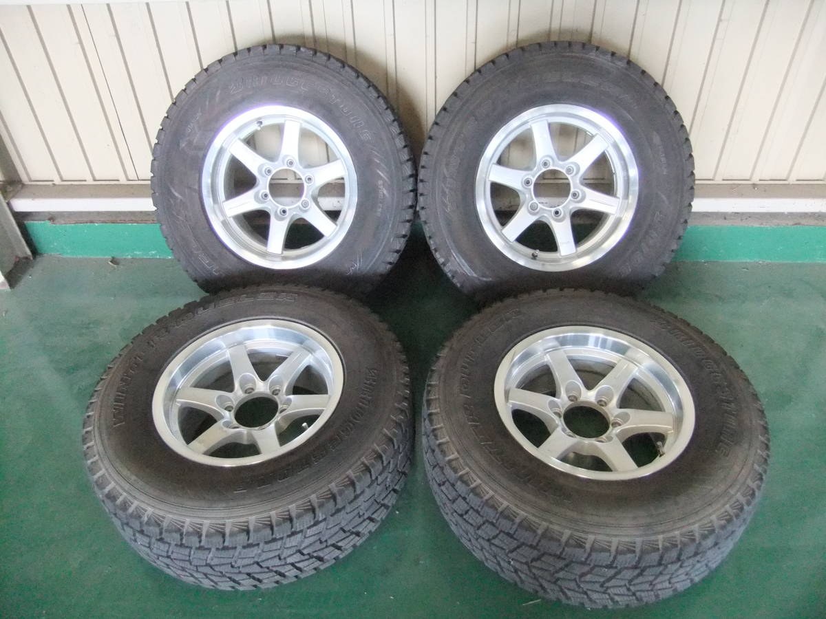 アルミホイール スタットレス 4本セット PCD139.7 +5 6H 16インチ 8.0J 