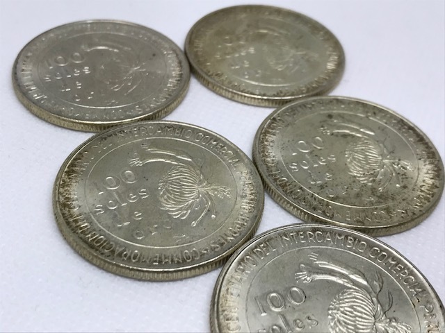 i14109】☆記念銀貨 ペルー☆ 日本 ペルー 修好100年 記念 銀貨 100