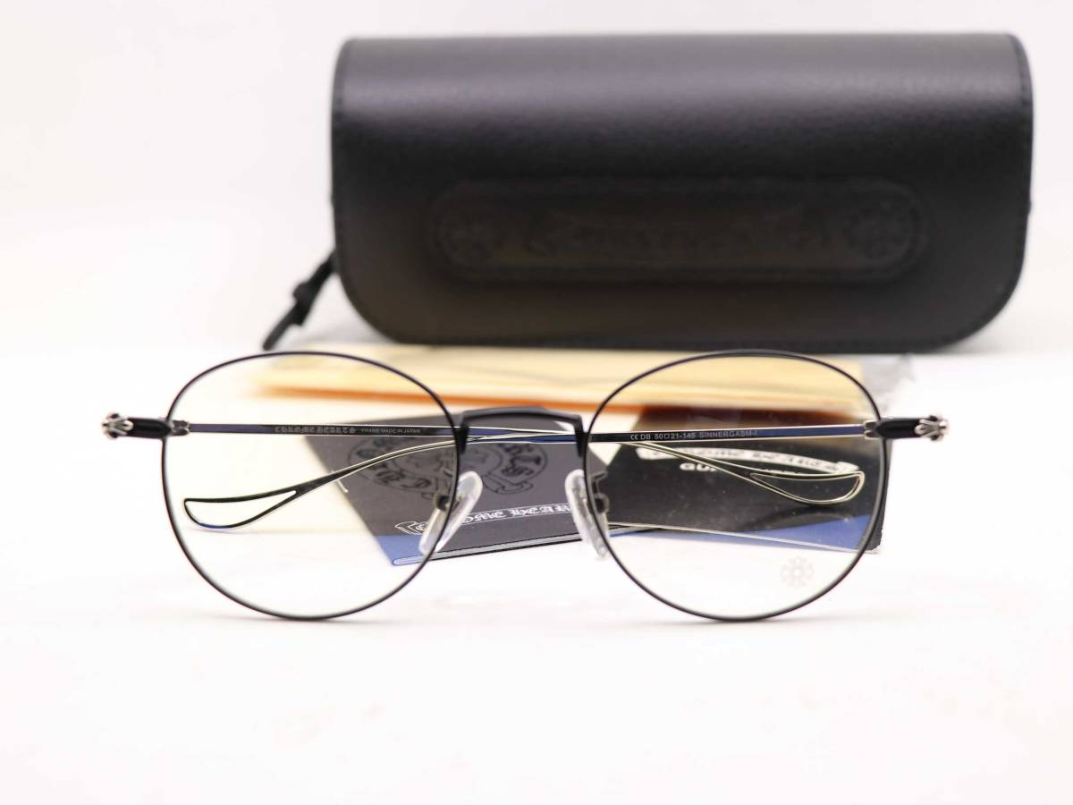 伊達メガネ クロムハーツ メガネフレーム Sinnergasm I 黒銀 服飾小物 売買されたオークション情報 Yahooの商品情報をアーカイブ公開 オークファン Aucfan Com