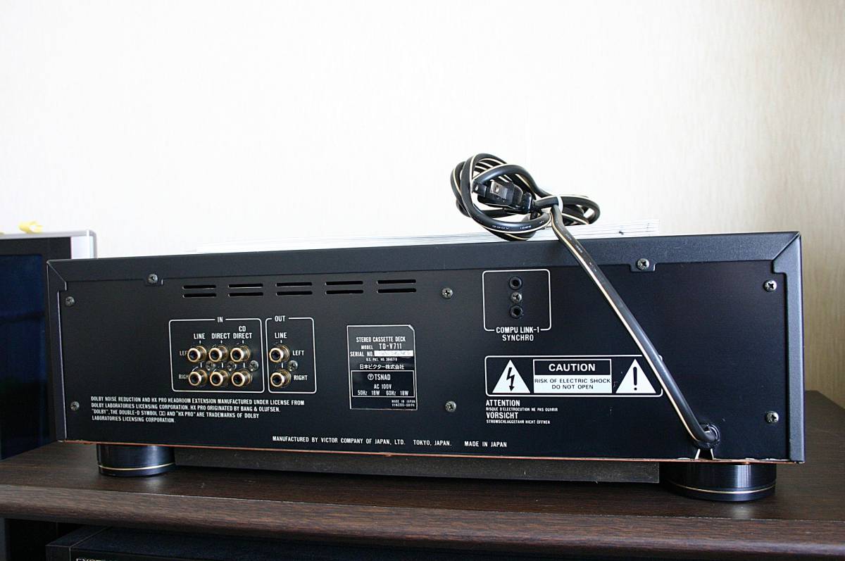 1年保証】超美品 victor TD-V711 取説付 独立3HEAD メンテ済 1年保証】超美品 victor TD-V711 取説付 独立3HEAD メンテ済