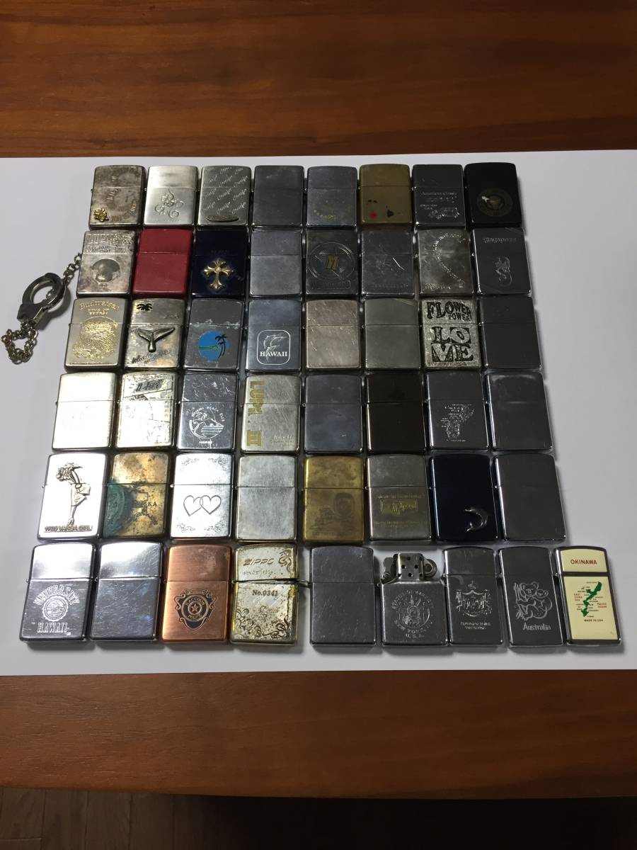 ZIPPO ジャンク ライター 価格セール 大量まとめ 49個 着火未確認 アメリカ 公式通販 15個 セット zippo いろいろ ジッポ ジッポー 1996年製