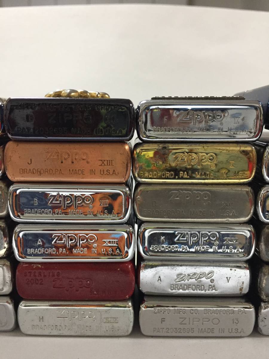 ZIPPO ジャンク ライター 価格セール 大量まとめ 49個 着火未確認 アメリカ 公式通販 15個 セット zippo いろいろ ジッポ ジッポー 1996年製
