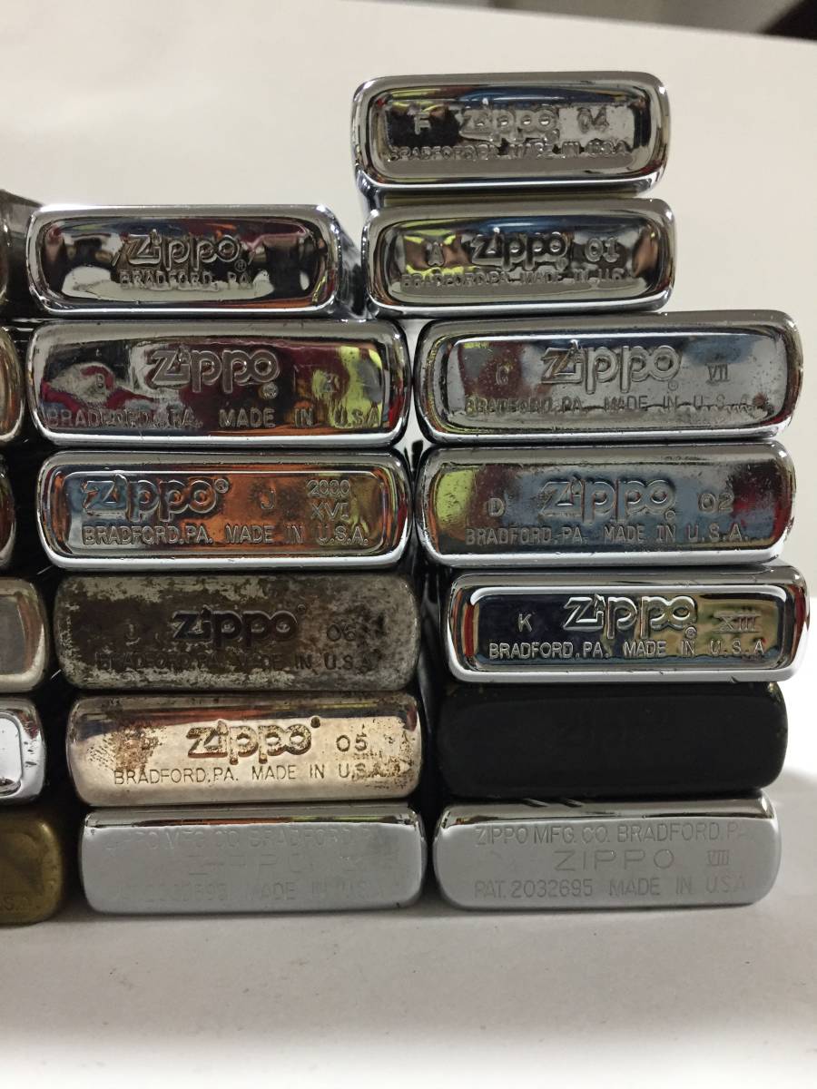 ZIPPO ジャンク ライター 価格セール 大量まとめ 49個 着火未確認 アメリカ 公式通販 15個 セット zippo いろいろ ジッポ ジッポー 1996年製