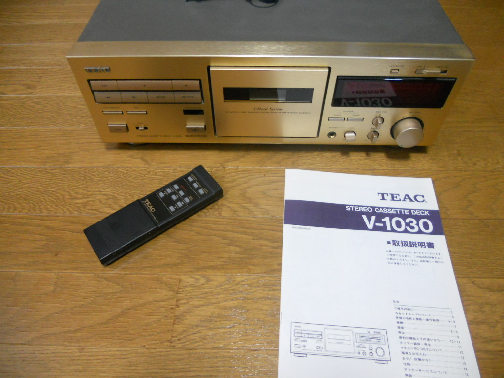 カセットデッキ TEAC V-1030（中古） 平成8年に購入 【公式通販】