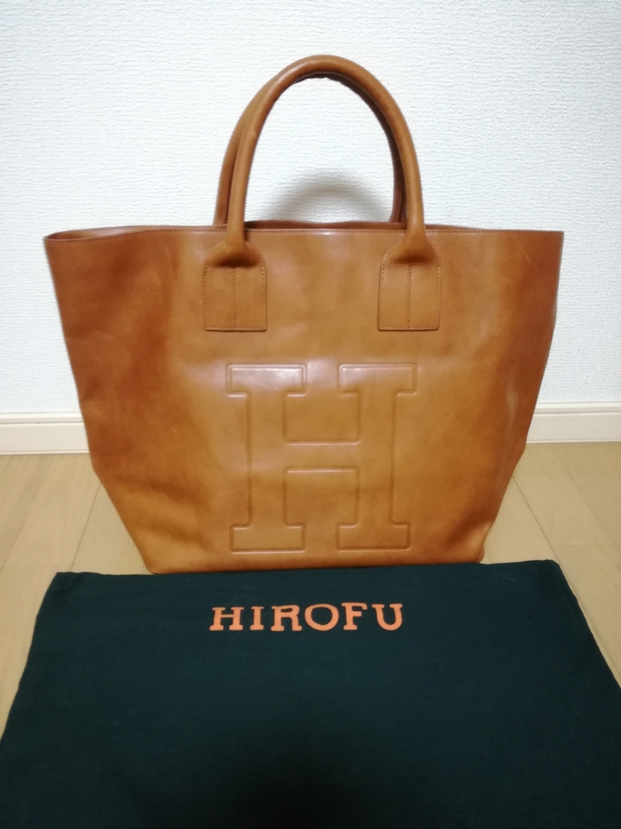 ヒロフ HIROFU トートバッグ レザー 美品 本革 ハンドバッグ