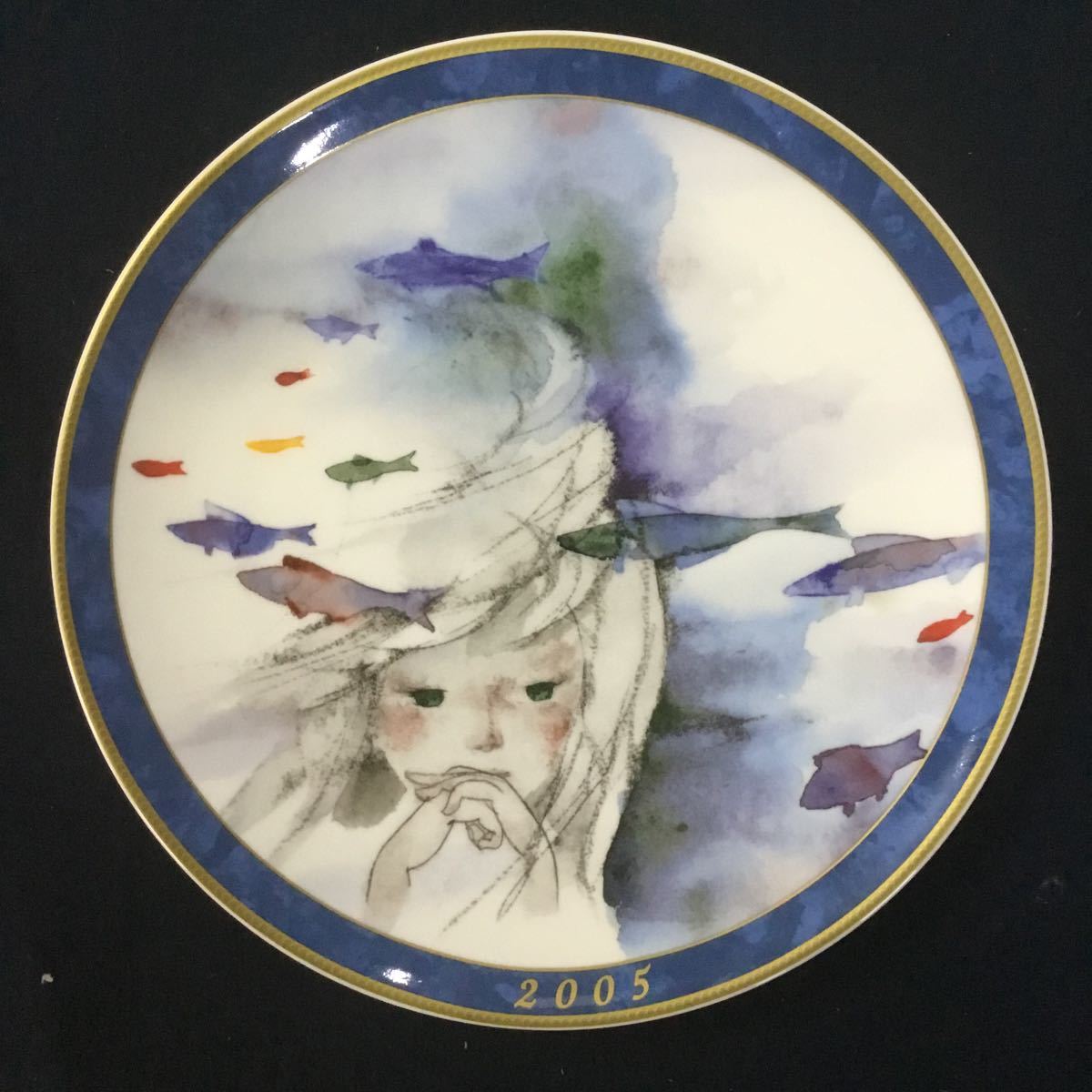 ユT7705◎送料無料◎いわさきちひろ NARUMI イヤーズプレート2005・2008