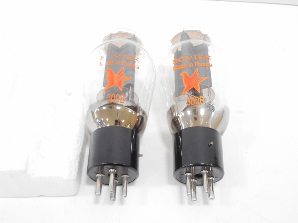 中古 SOVTEK 300B 真空管 ペア H3799618 300B 真空管 Western 97年製