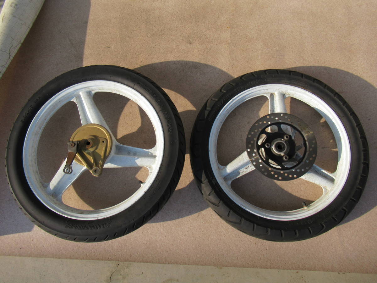 NS50F AC08 ホンダ純正 ホイール 前後セット 中古品 当時物 1.40×17 