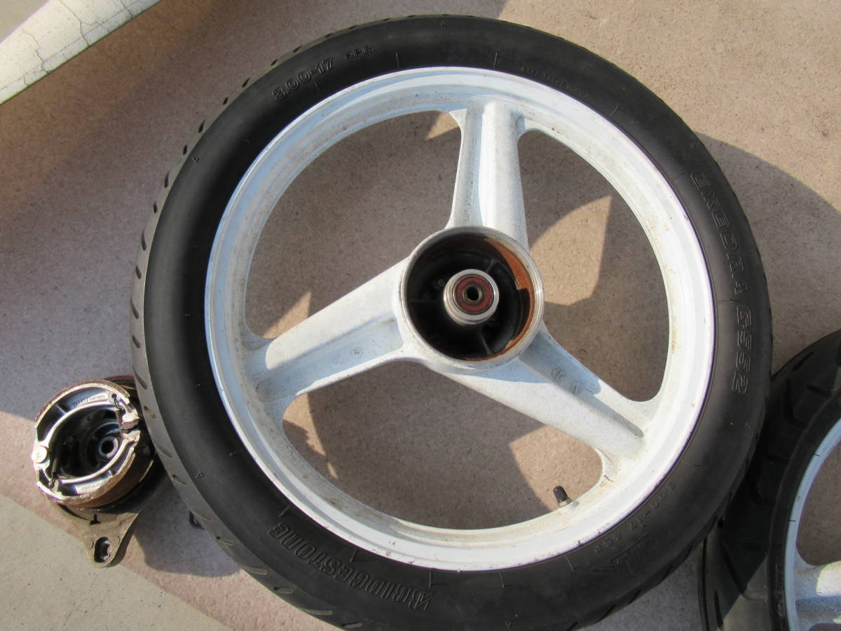 NS50F AC08 ホンダ純正 ホイール 前後セット 中古品 当時物 1.40×17 