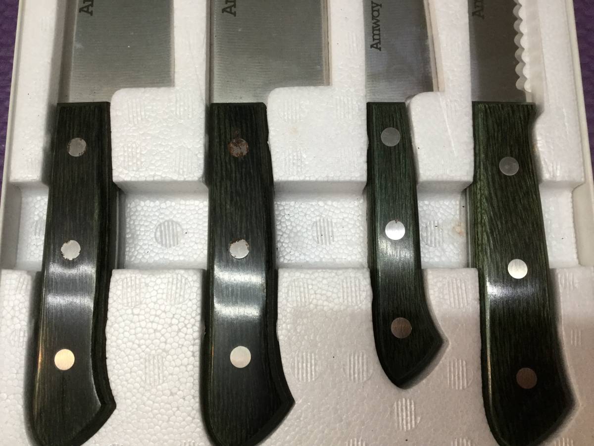 新品アムウェイ アムウェイ J.H.HENCKELS ヘンケルス社 包丁4本セット