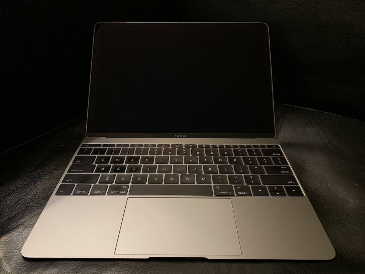 【週末限定】MacBook 12(2016) スペースグレイ　USキーボード 極上美品 MacBook 12 英語キーボード スペースグレー OFFICE 2016付